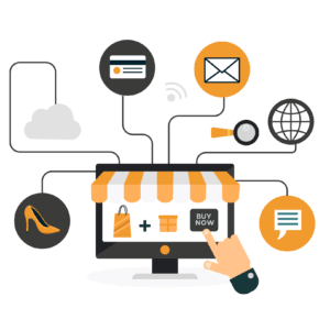 An image showing a one-stop shop from all electronic transactions